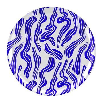 Sudd bandeja Ø38 cm - Azul-branco - Åry Home