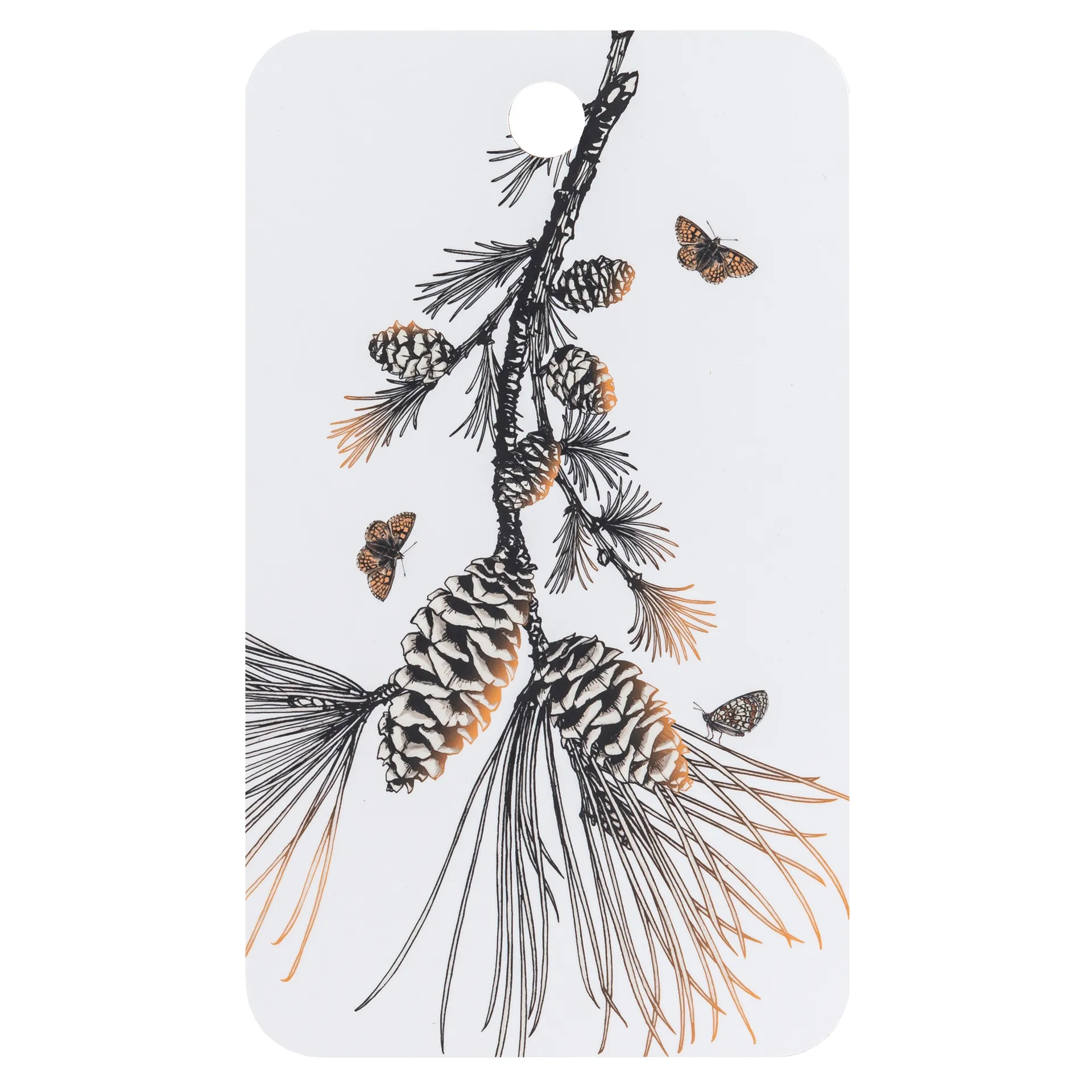 Tábua de cortar Pine Cone 20x34 cm, Cotton white Åry Home