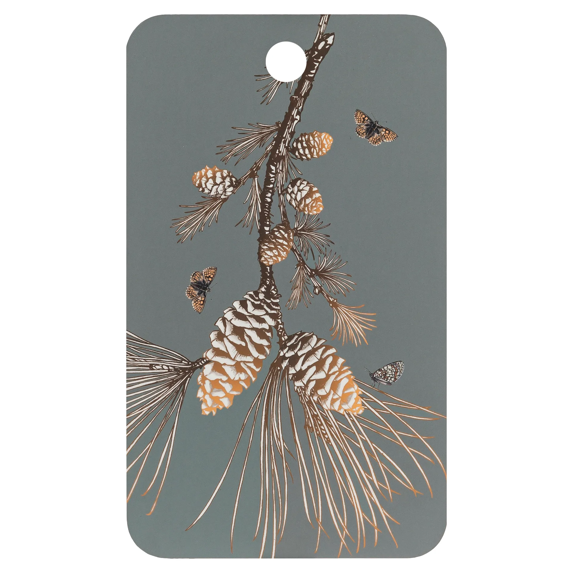 Tábua de cortar Pine Cone 20x34 cm, Moss grey Åry Home
