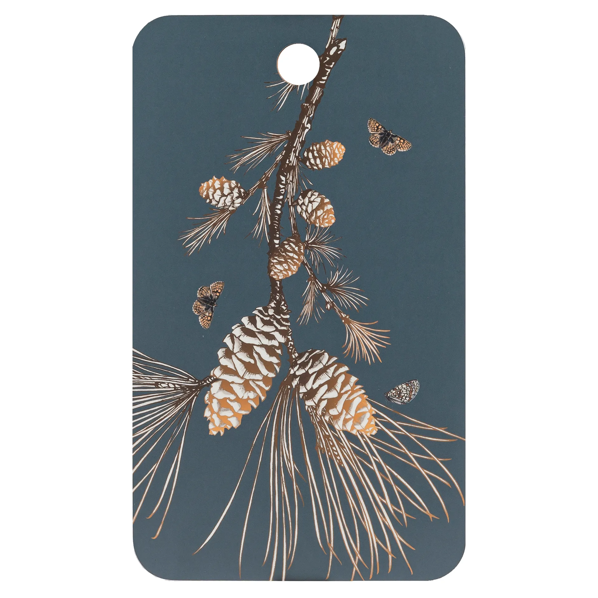 Tábua de cortar Pine Cone 20x34 cm, Thunder blue Åry Home