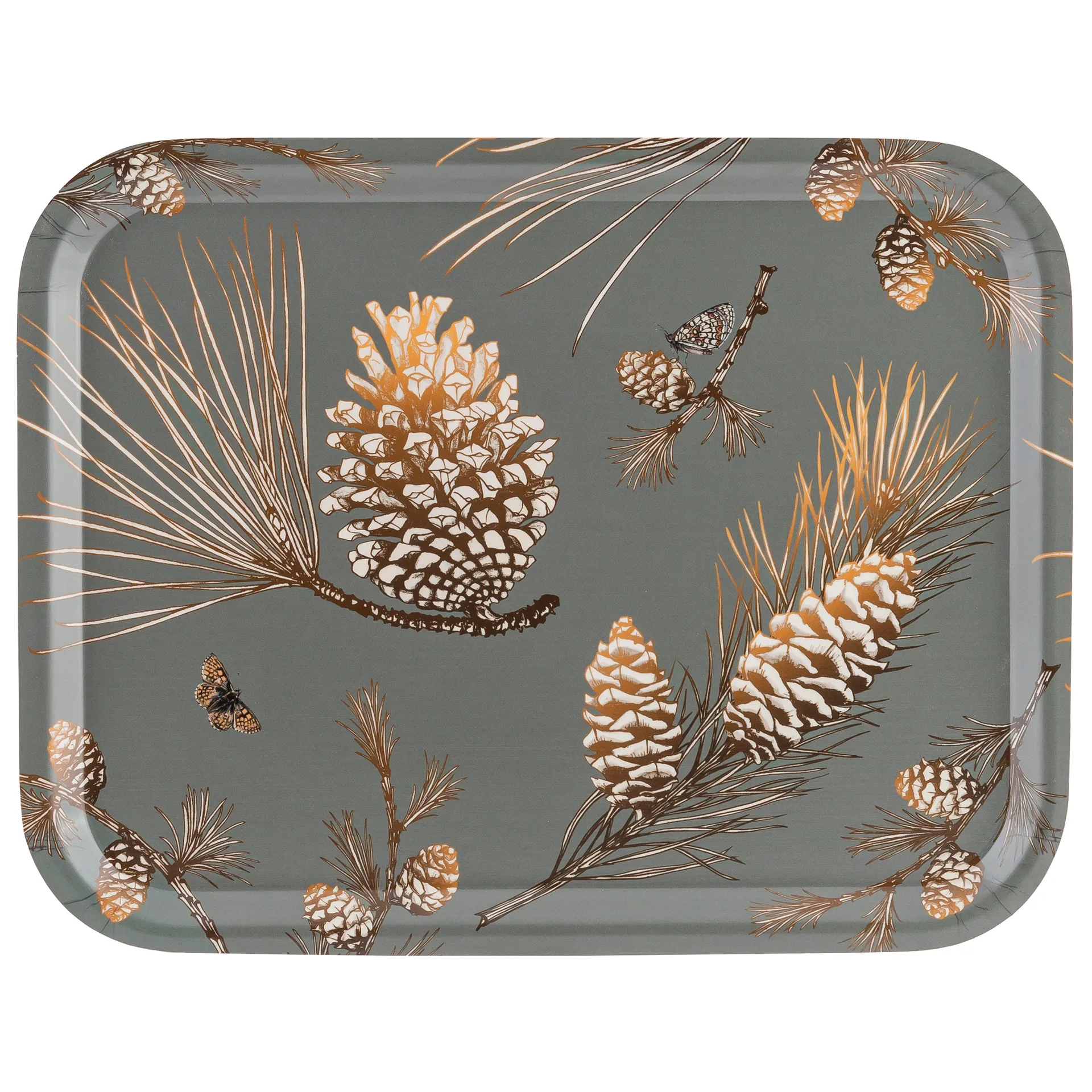 Tabuleiro Pine Cone 28x36 cm, Moss grey Åry Home