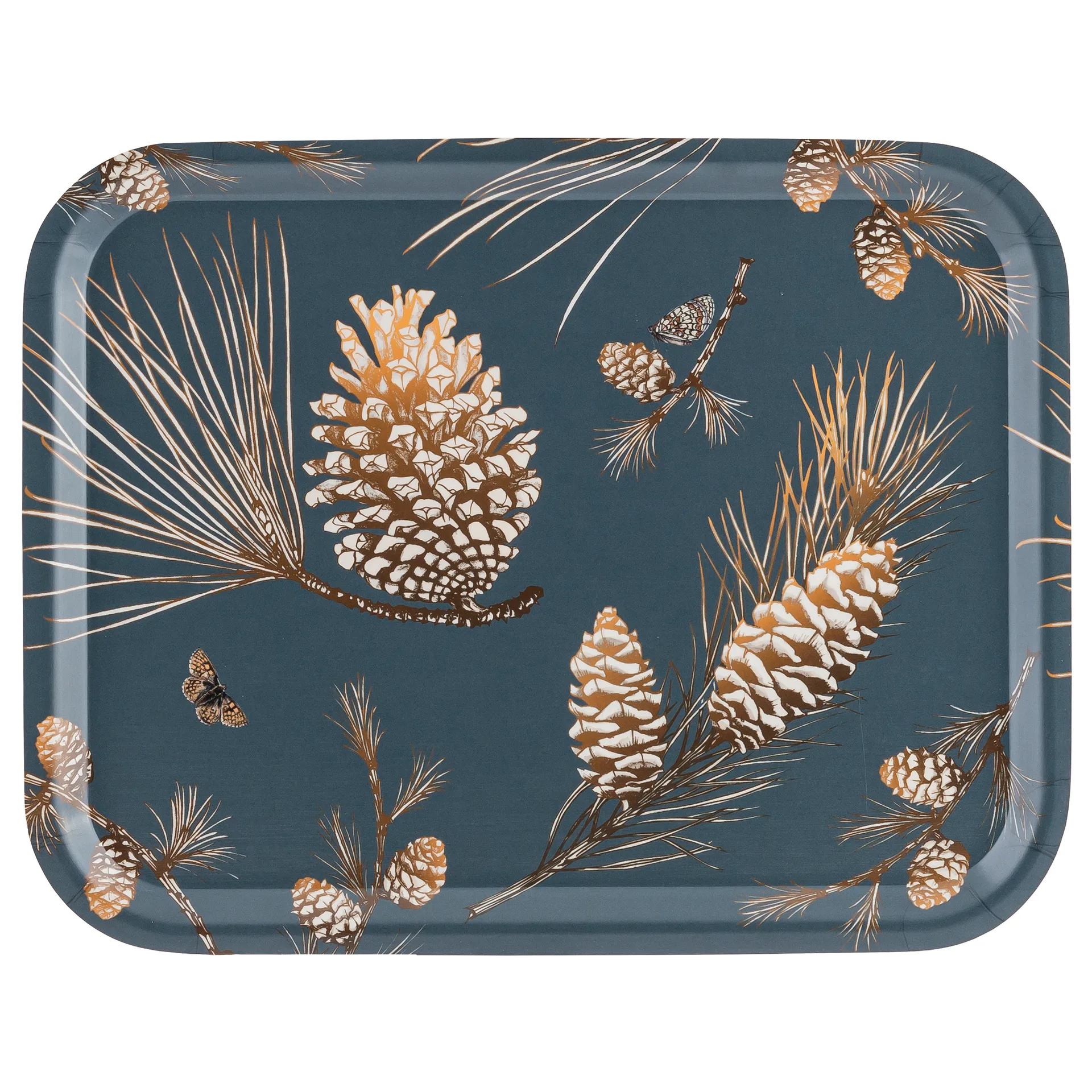 Tabuleiro Pine Cone 28x36 cm, Thunder blue Åry Home
