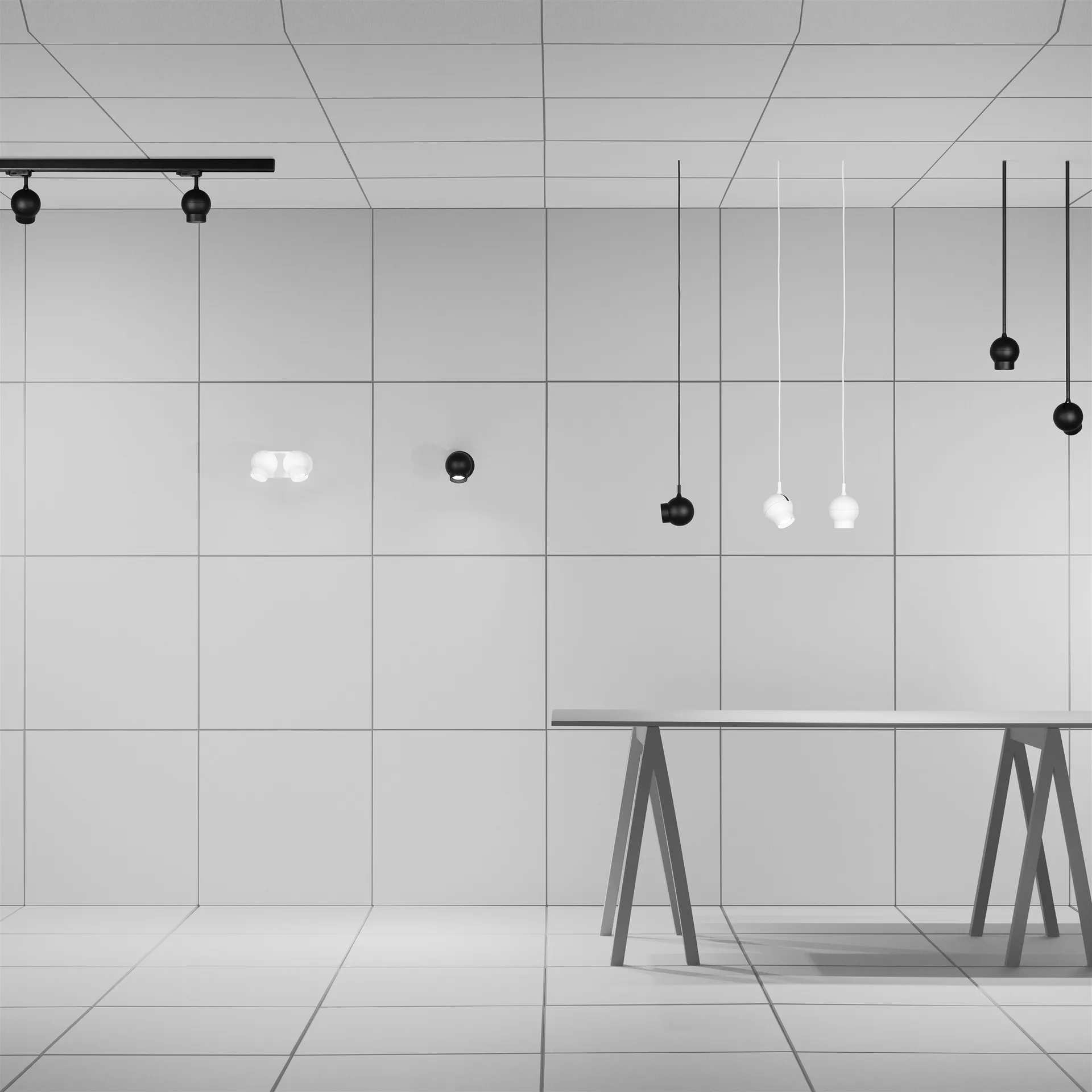 Candeeiro de parede mini Ogle, branco Ateljé Lyktan