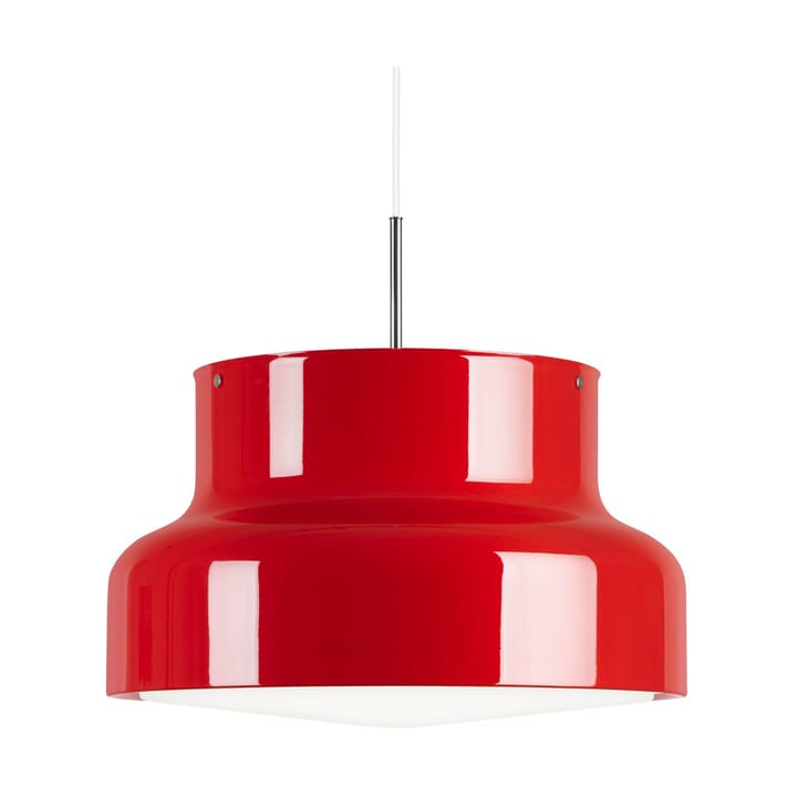 Candeeiro grande Bumling 600 mm - Vermelho-vidro opala - Ateljé Lyktan