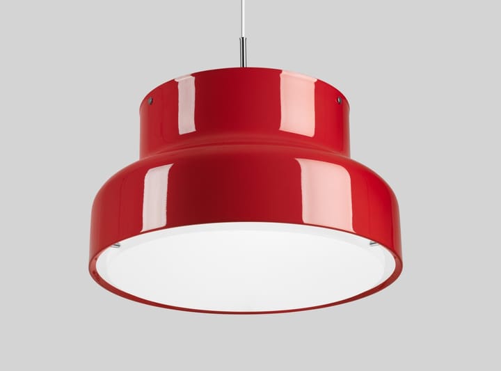Candeeiro grande Bumling 600 mm, Vermelho-vidro opala Ateljé Lyktan