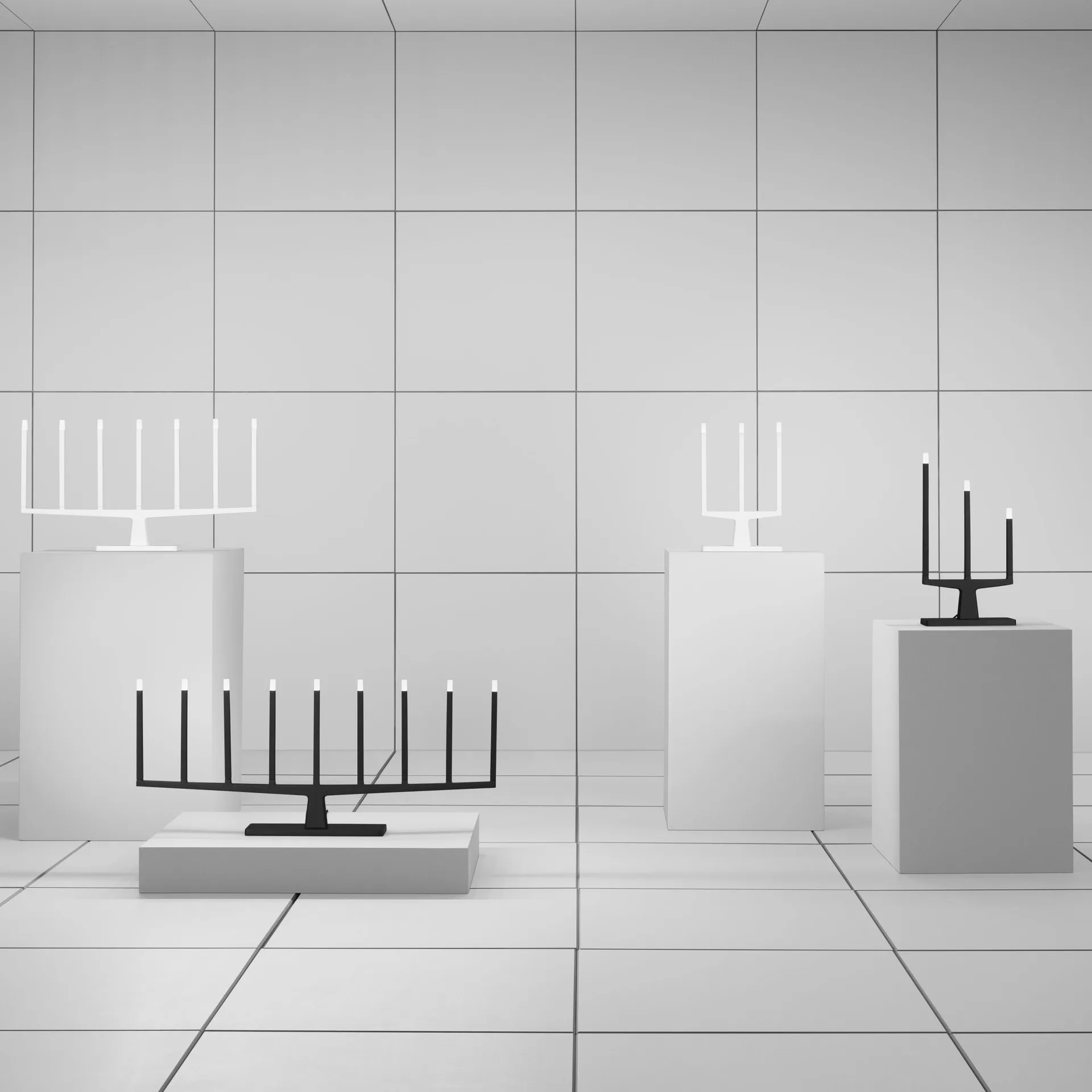 Candelabro do Advento 9-velas Adventure, Preto Ateljé Lyktan