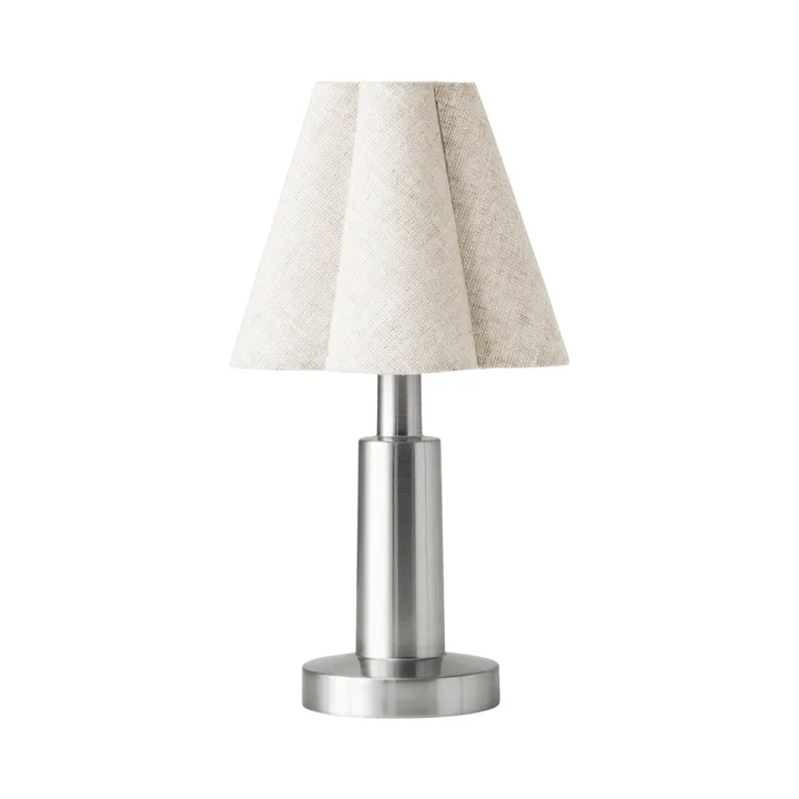 Admiral candeeiro de mesa portátil - Chrome-linho, 27 cm - Audo Copenhagen