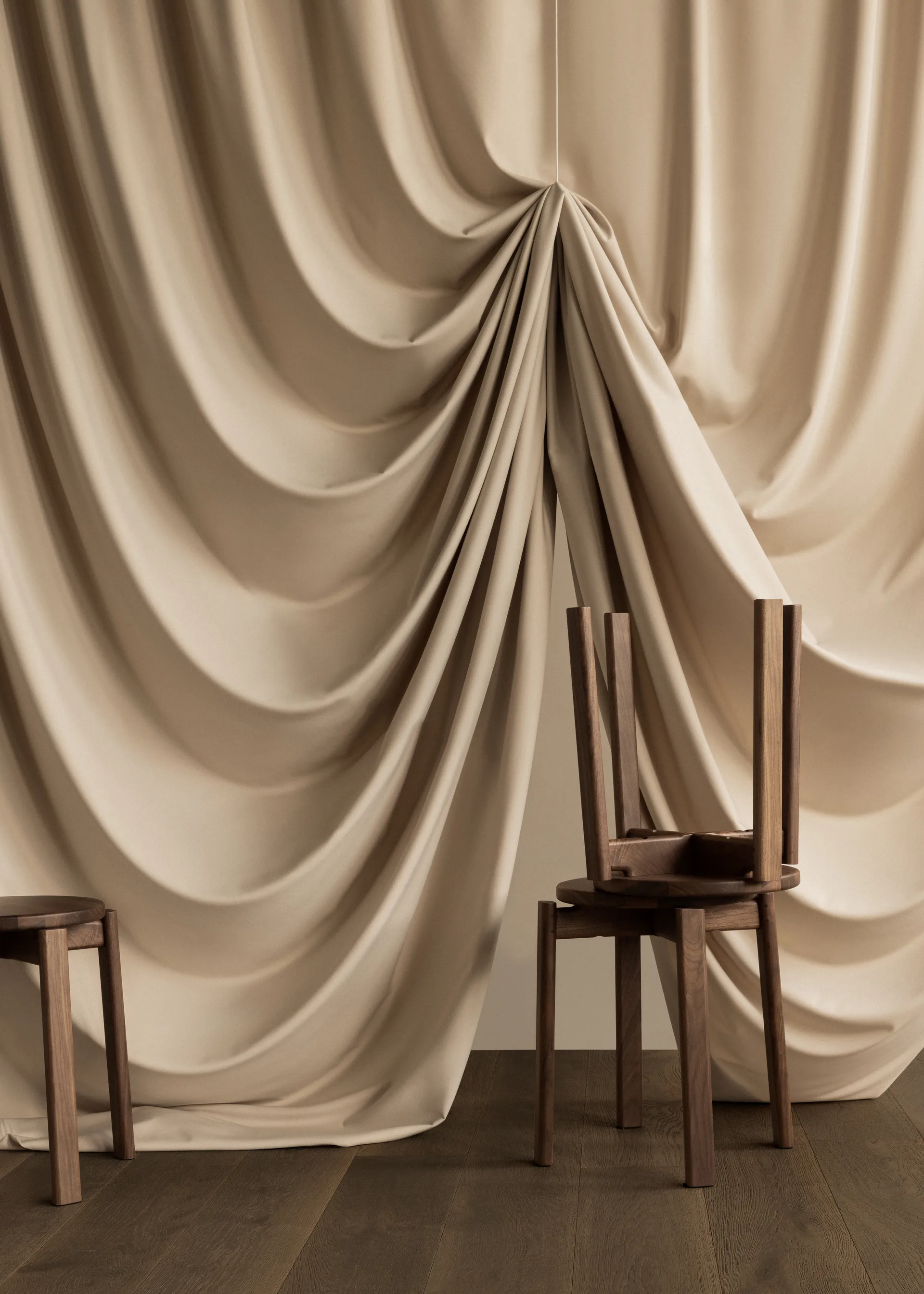 Banco Passage, Carvalho escuro tingido Audo Copenhagen