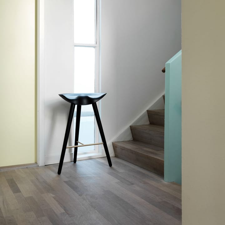 Banqueta de bar ML 42, brown oiled oak, brass Audo Copenhagen