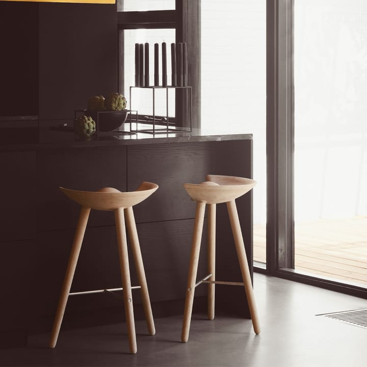 Banqueta de bar ML 42, soap treated oak, brass Audo Copenhagen