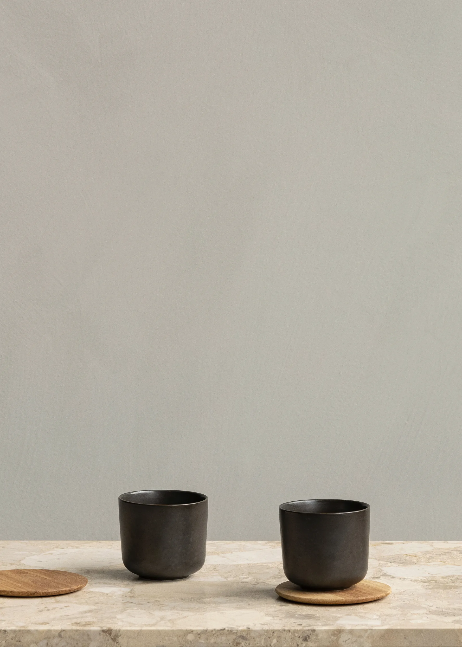 Base de copos madeira New Norm, 2 un., Carvalho oleado Audo Copenhagen