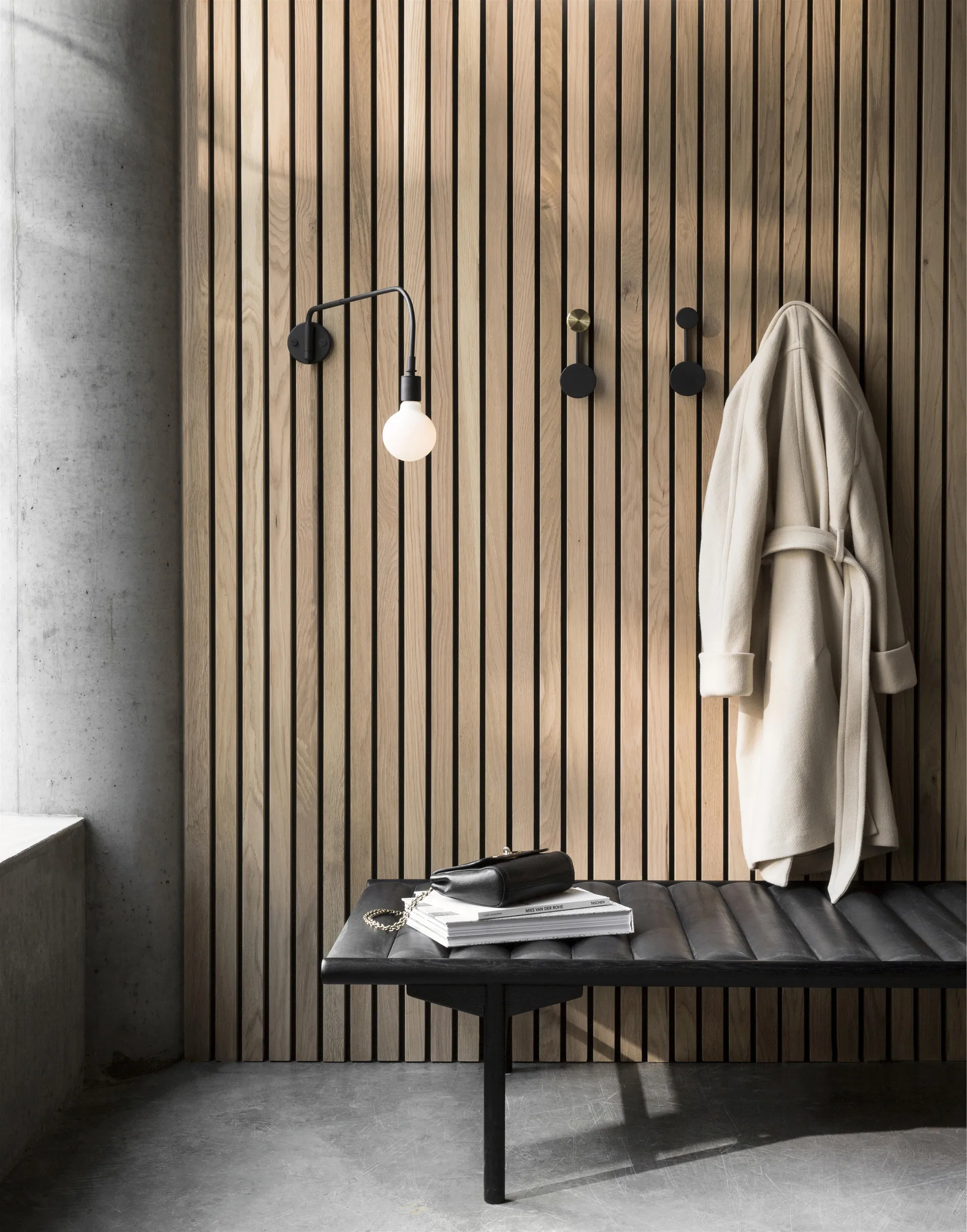 Cabide Afteroom, pequeno, preto Audo Copenhagen