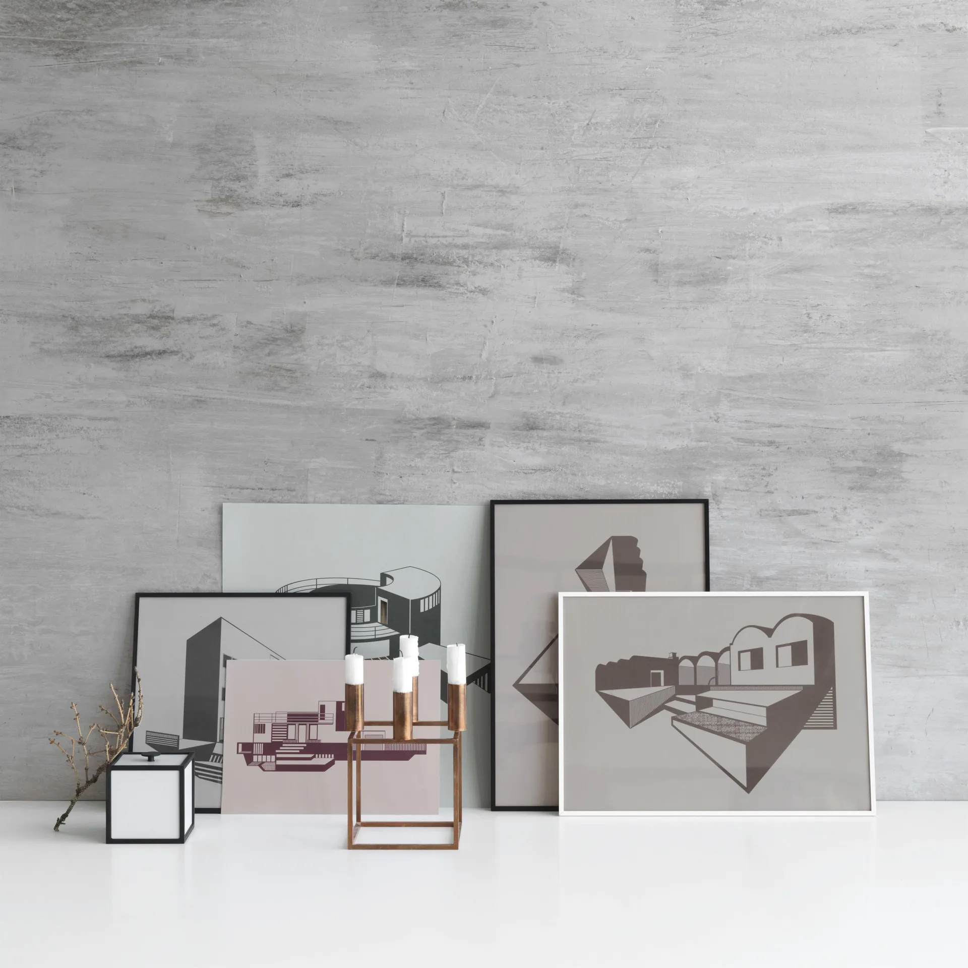 Caixa com tampa Frame 10, branco Audo Copenhagen