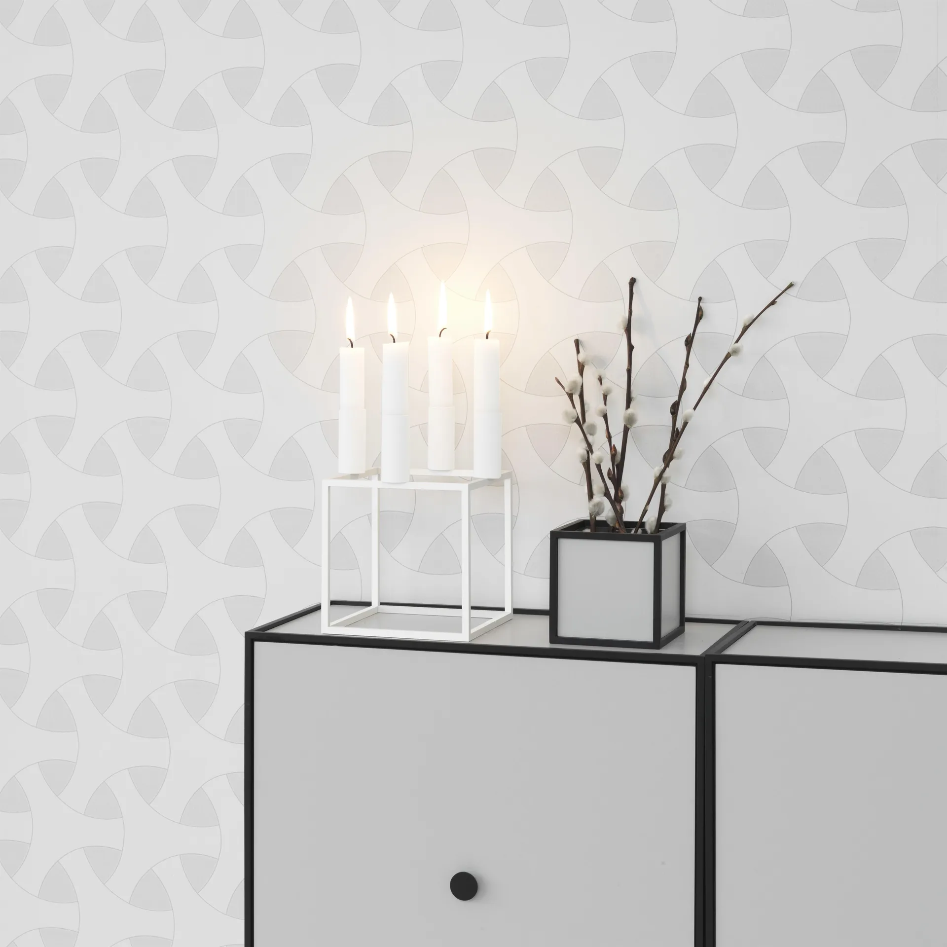 Caixa com tampa Frame 10, light grey Audo Copenhagen