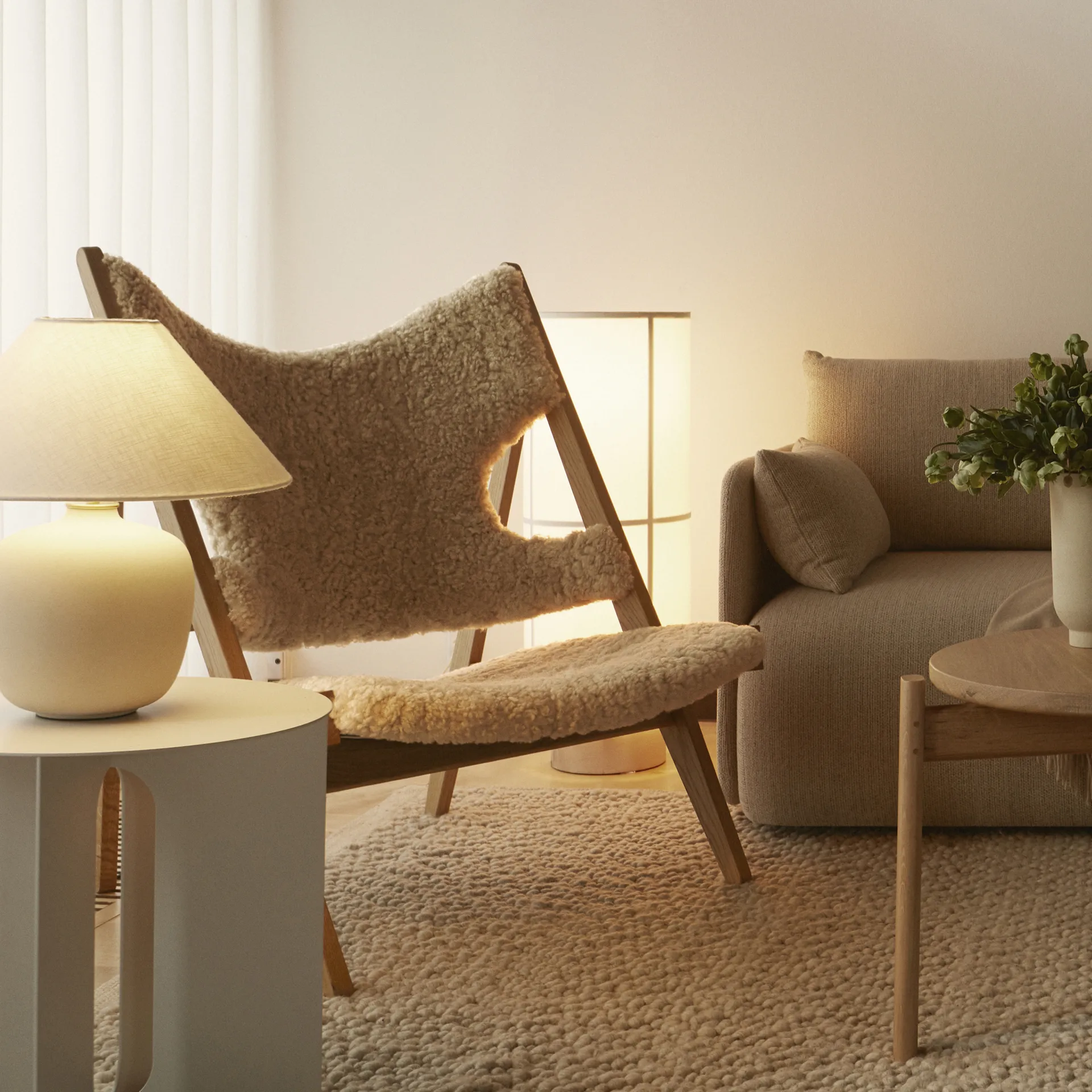 Candeeiro de mesa Torso 37 cm, Off white Audo Copenhagen