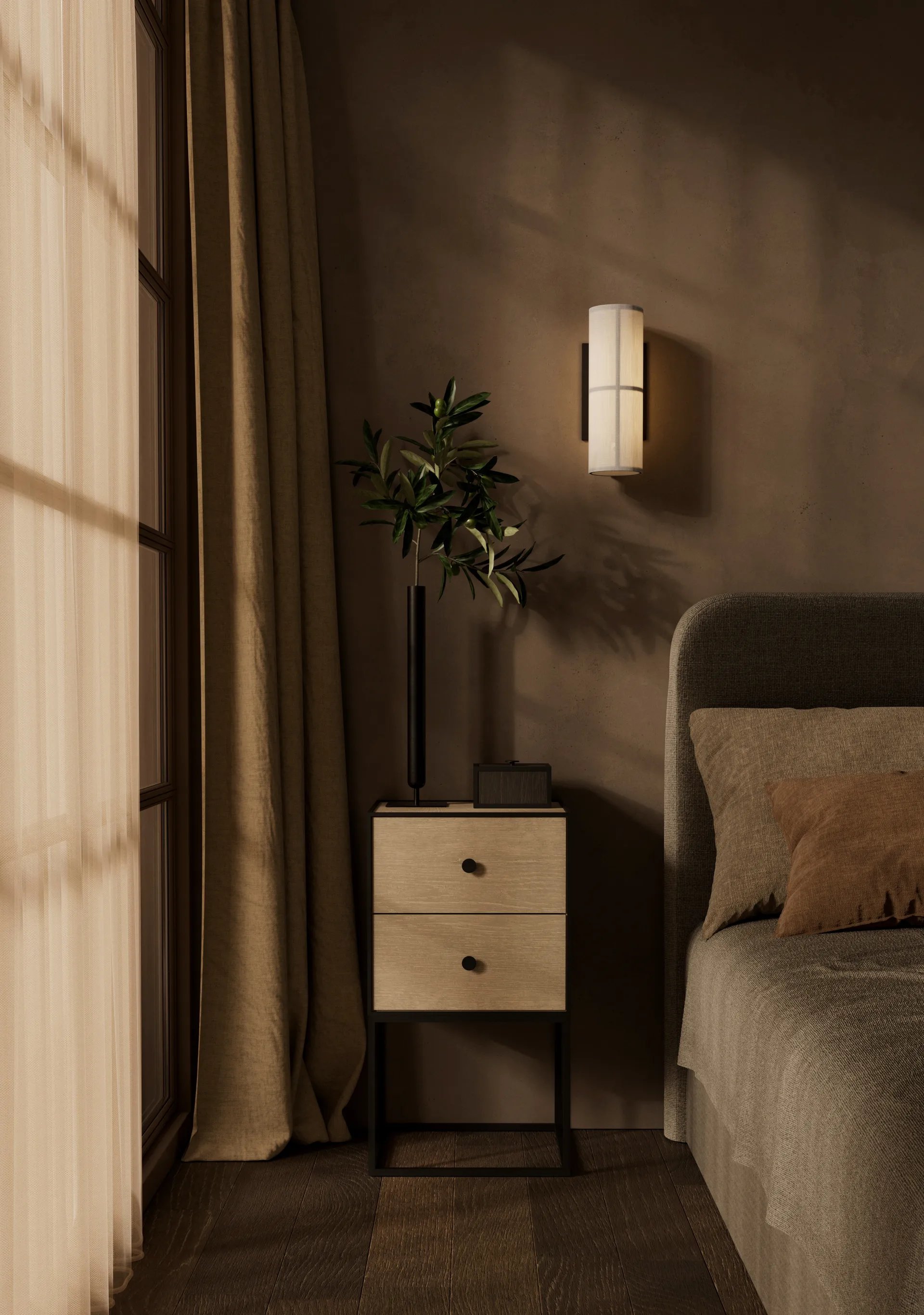 Candeeiro de parede Hashira Ø10 cm, Raw Audo Copenhagen