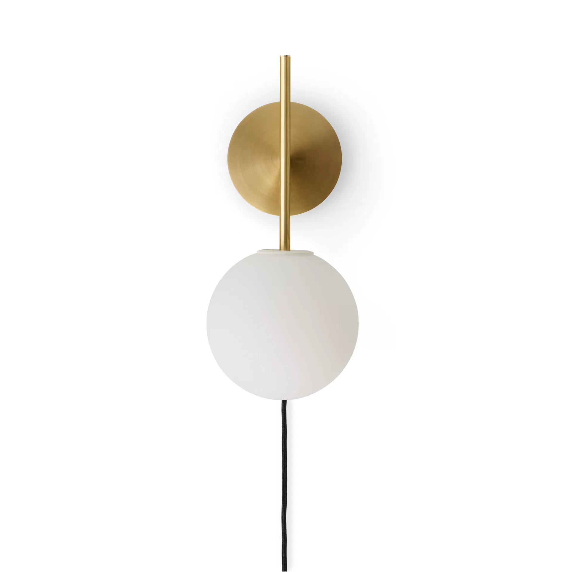 Candeeiro de parede TR Bulb Suspended, Brushed brass Audo Copenhagen
