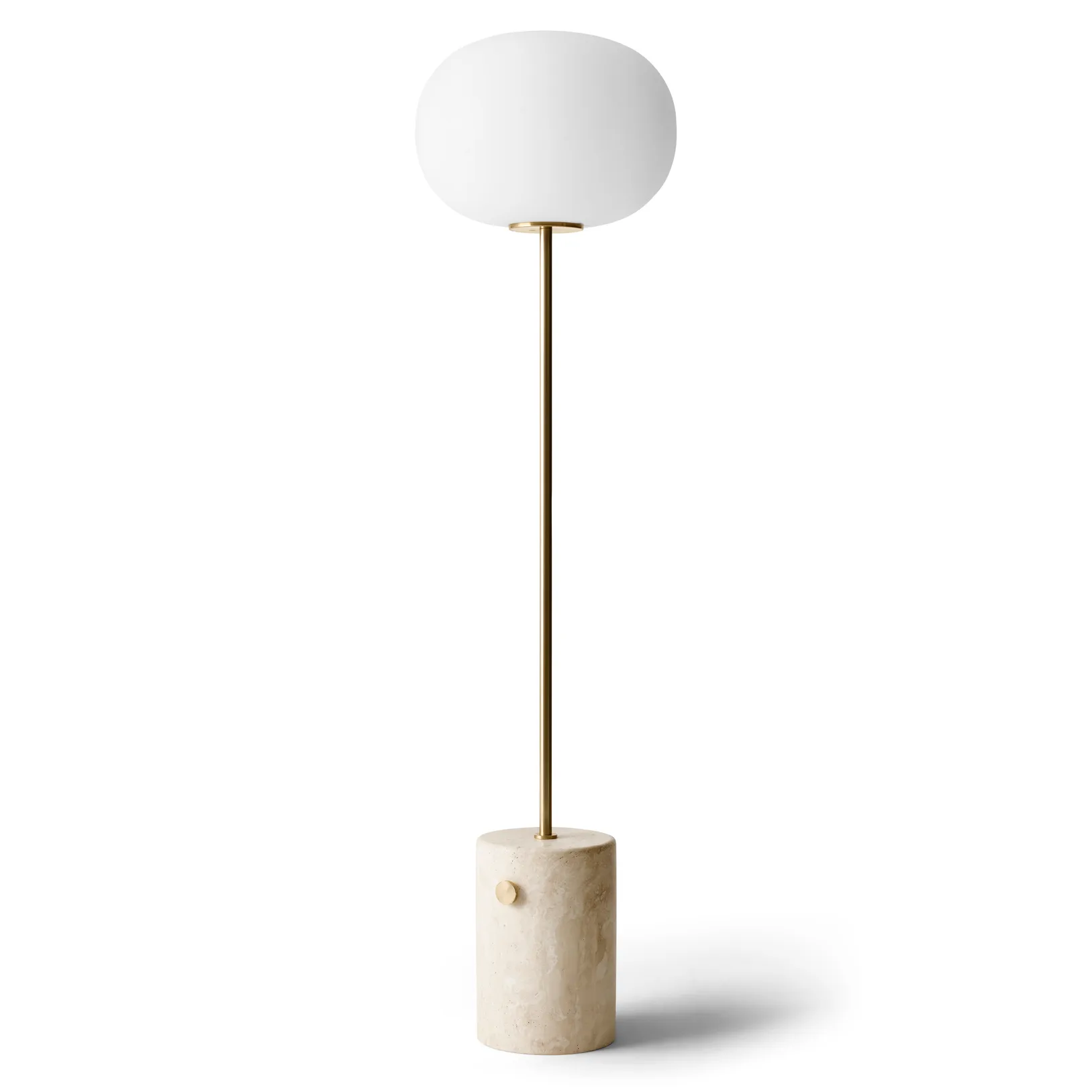 Candeeiro de pé JWDA, Travertino-latão, 150 cm Audo Copenhagen