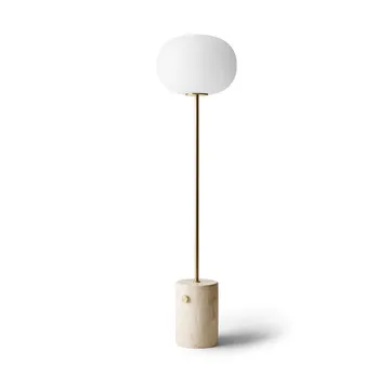 Candeeiro de pé JWDA - Travertino-latim de latão, 130 cm - Audo Copenhagen