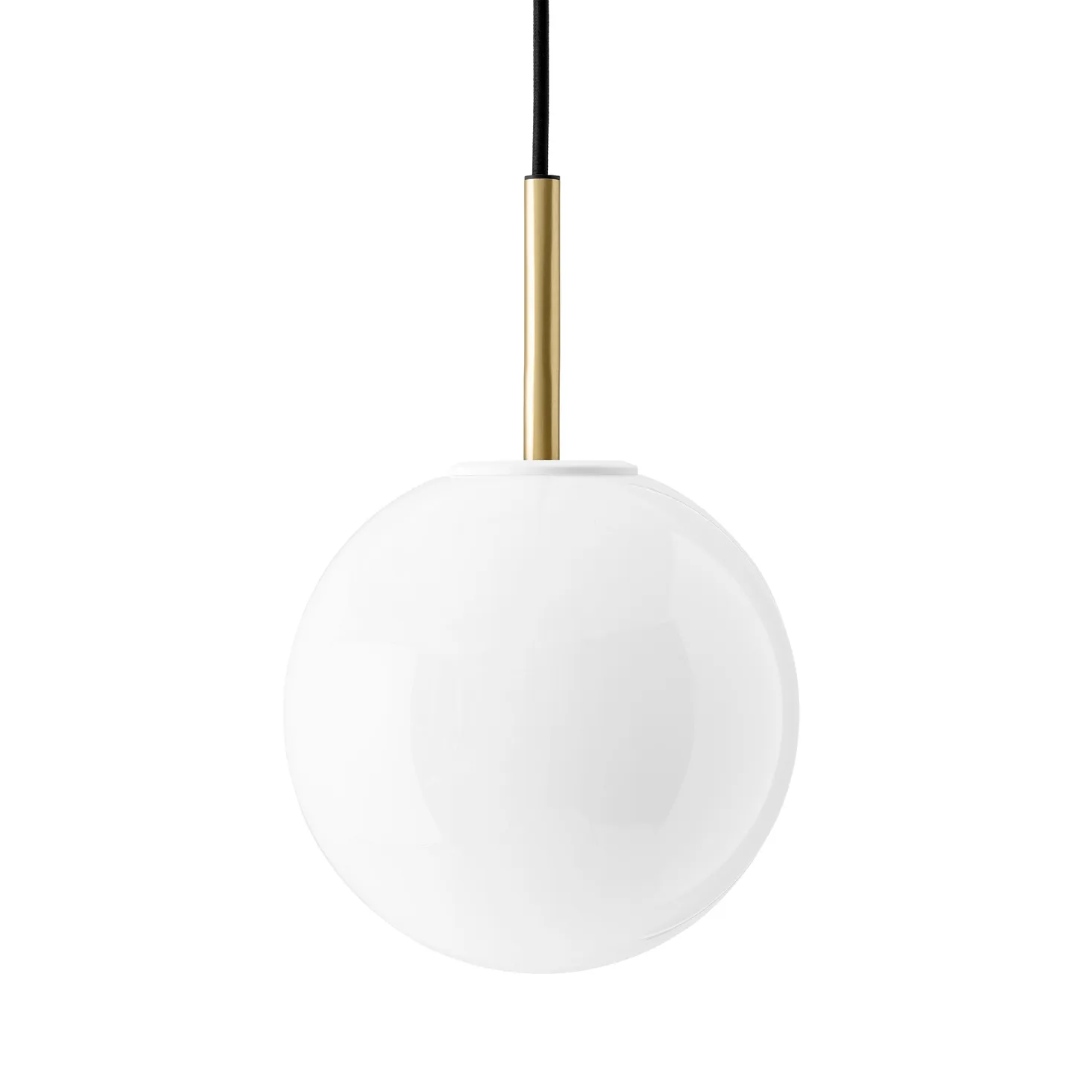 Candeeiro de teto TR latão, Vidro opal branco Audo Copenhagen