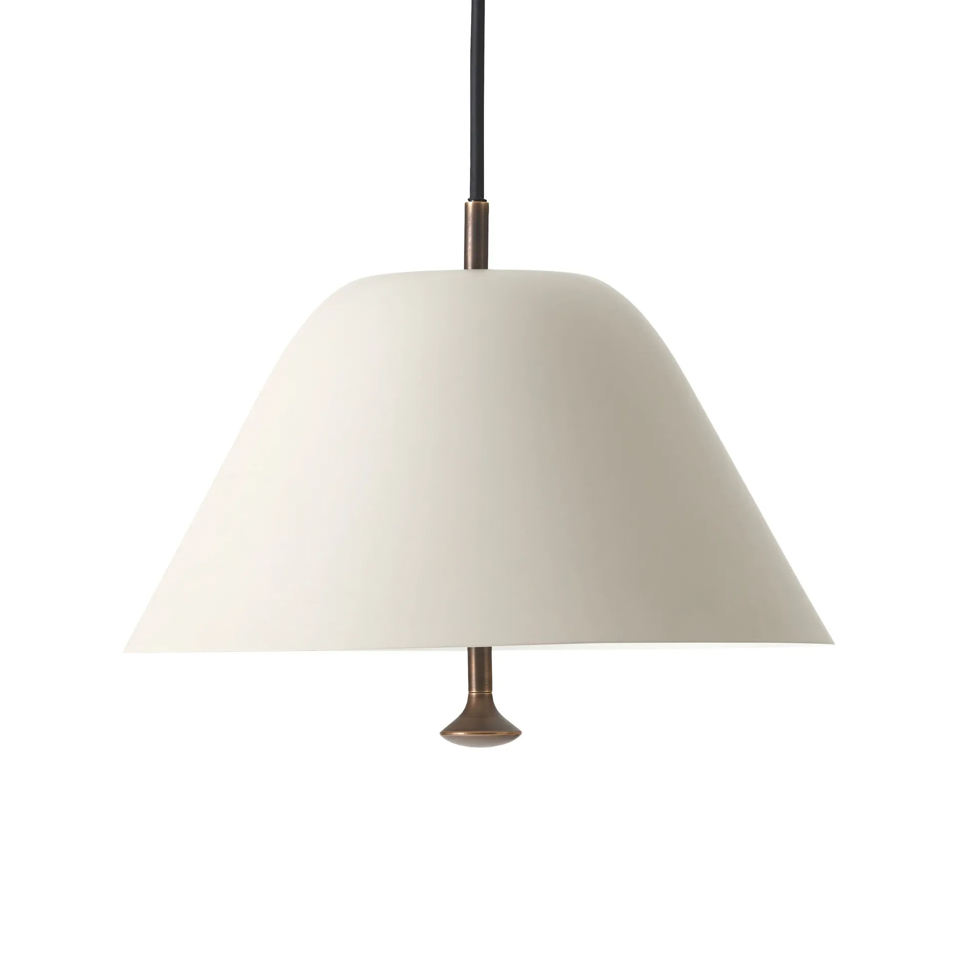 Candeeiro suspenso Levitate Ø28 cm, Cinza-latão bronze Audo Copenhagen