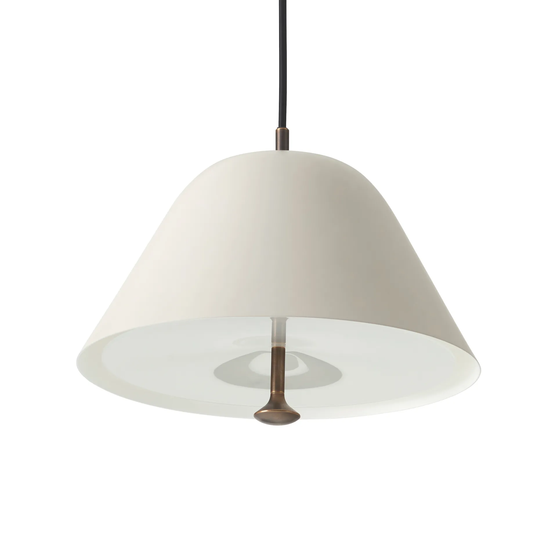 Candeeiro suspenso Levitate Ø28 cm, Cinza-latão bronze Audo Copenhagen