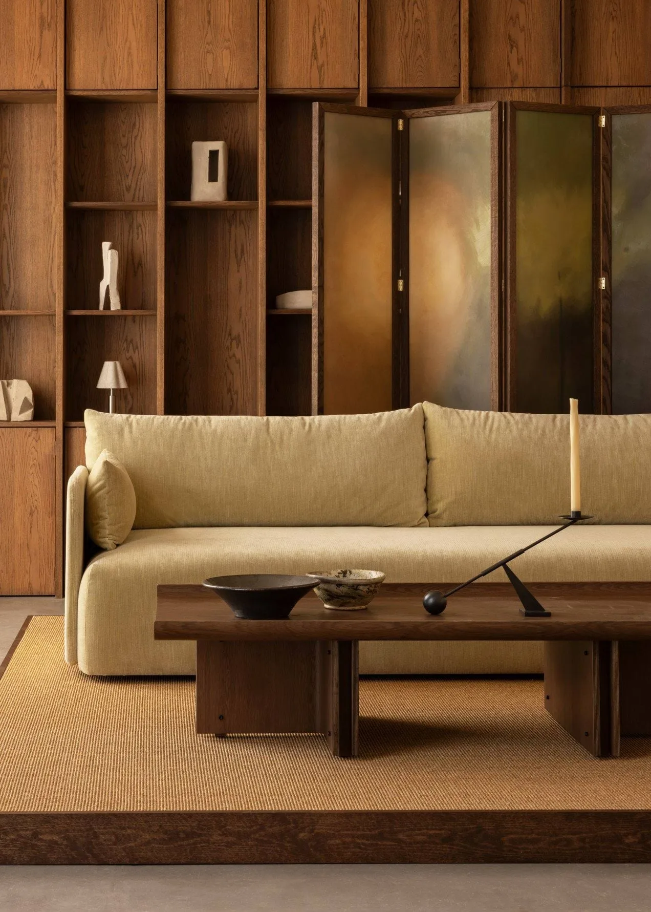 Conrad Lounge Table em carvalho, Carvalho escurecido, 149x74 cm Audo Copenhagen