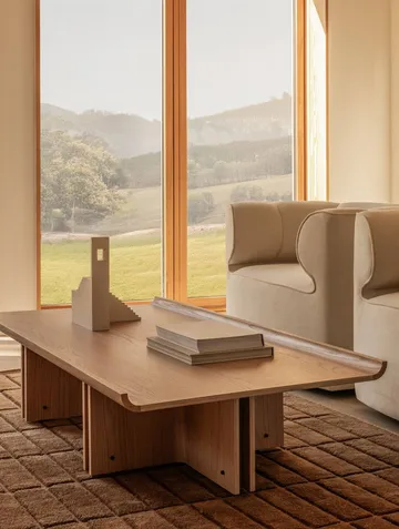 Conrad Lounge Table em carvalho - Carvalho escurecido, 149x74 cm - Audo Copenhagen