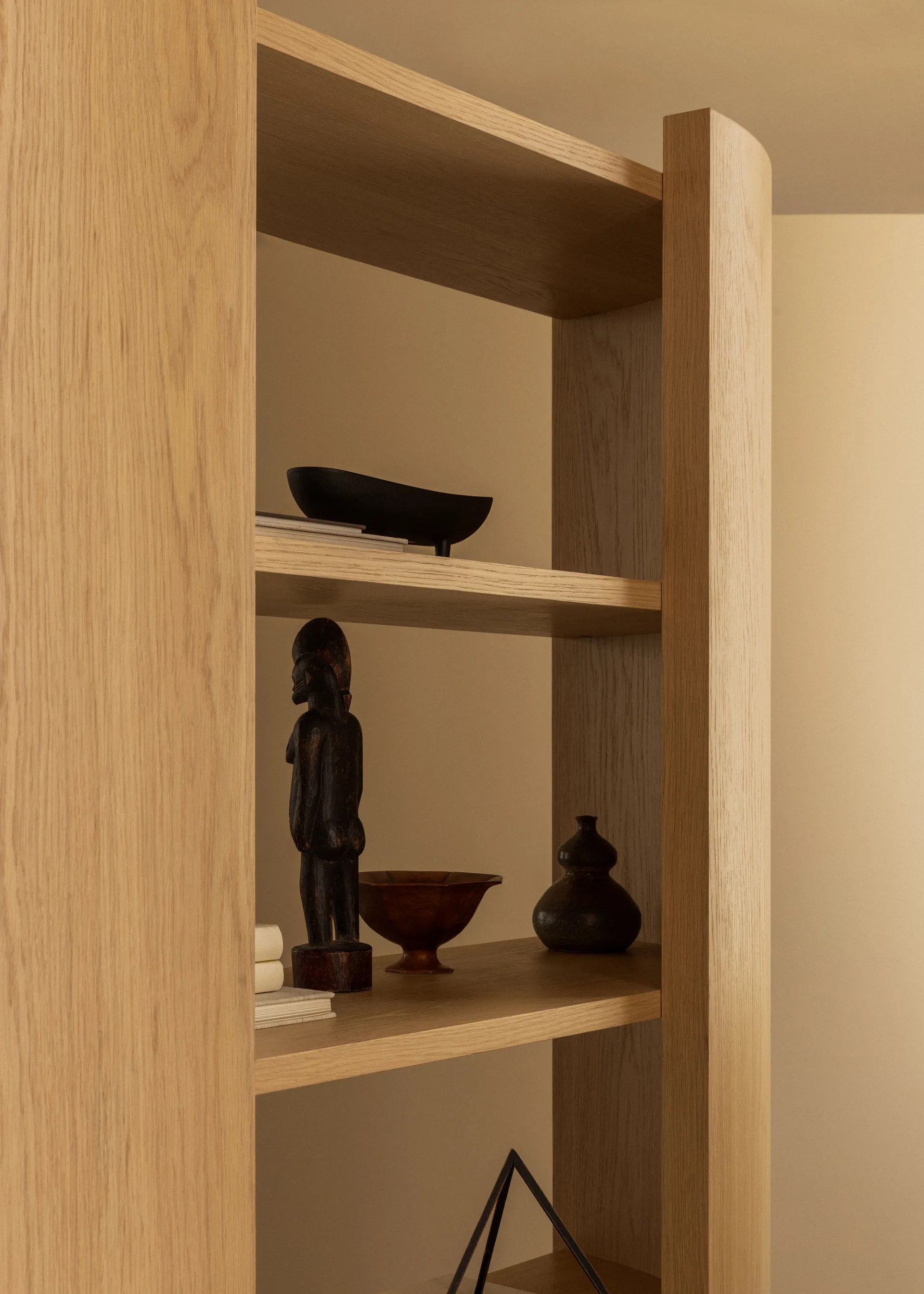 Crescent prateleira, Carvalho não tratado, 150x173 cm Audo Copenhagen