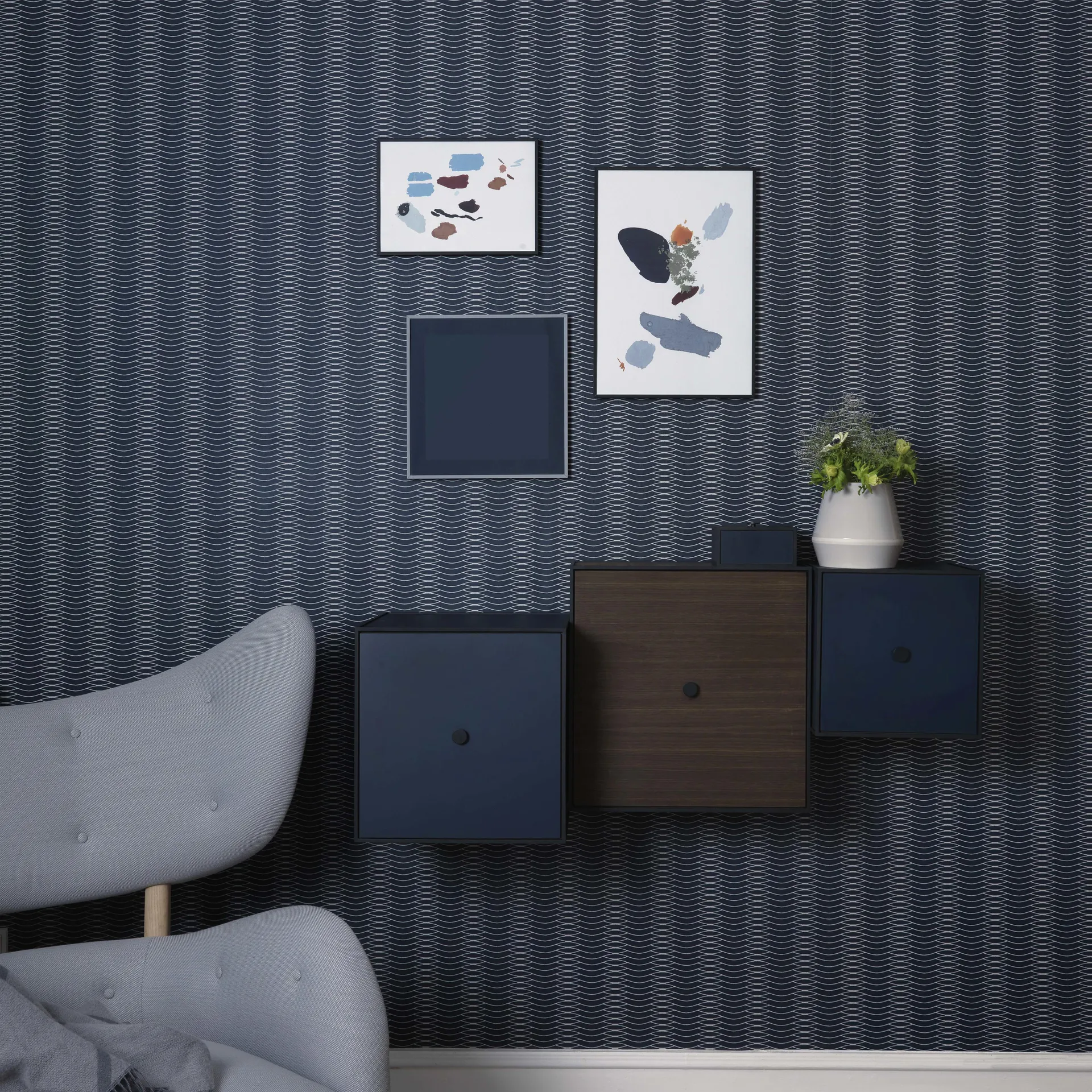 Cubo com porta Frame 42 , carvalho fumado Audo Copenhagen