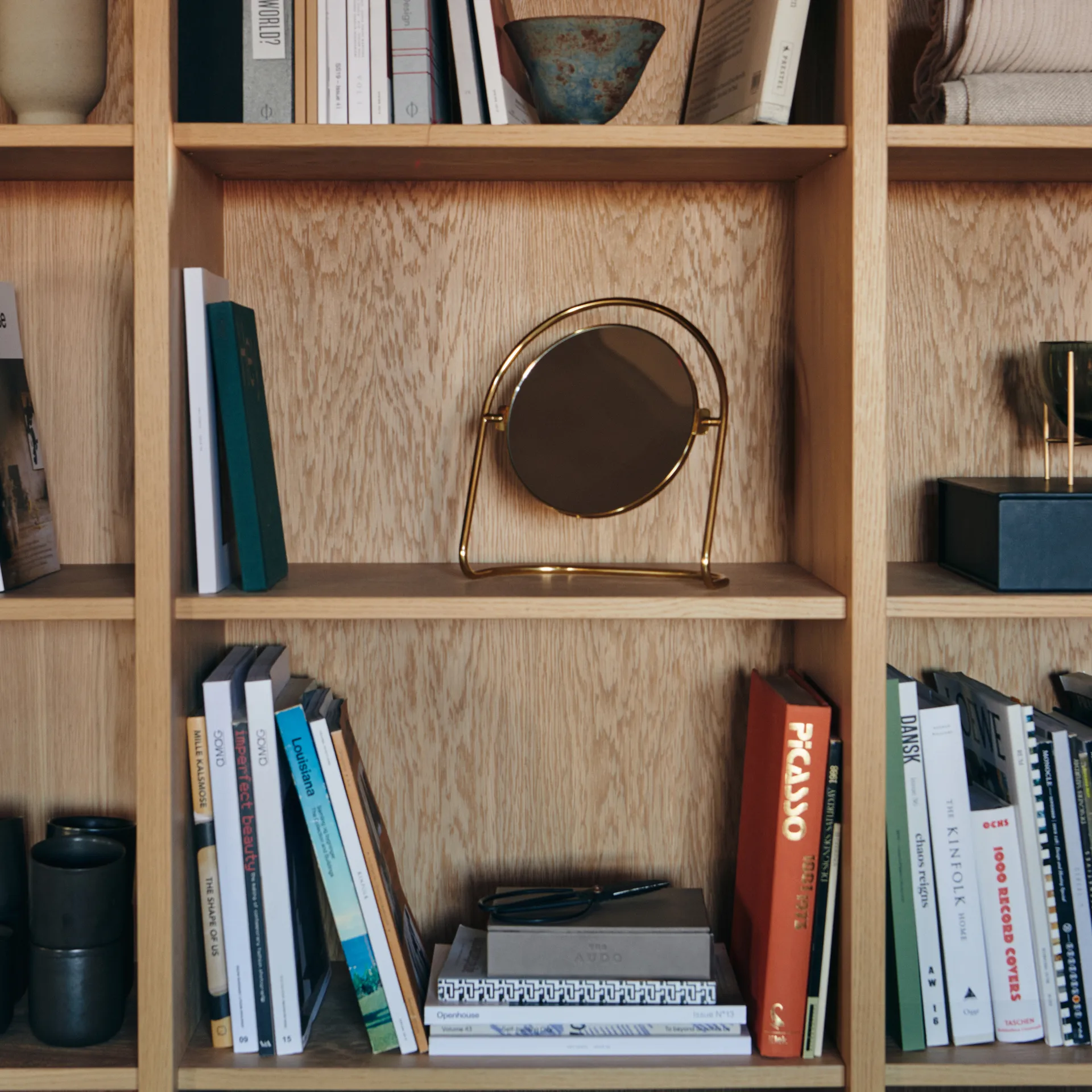 Espelho de mesa Nimbus 25 cm, Latão polido Audo Copenhagen