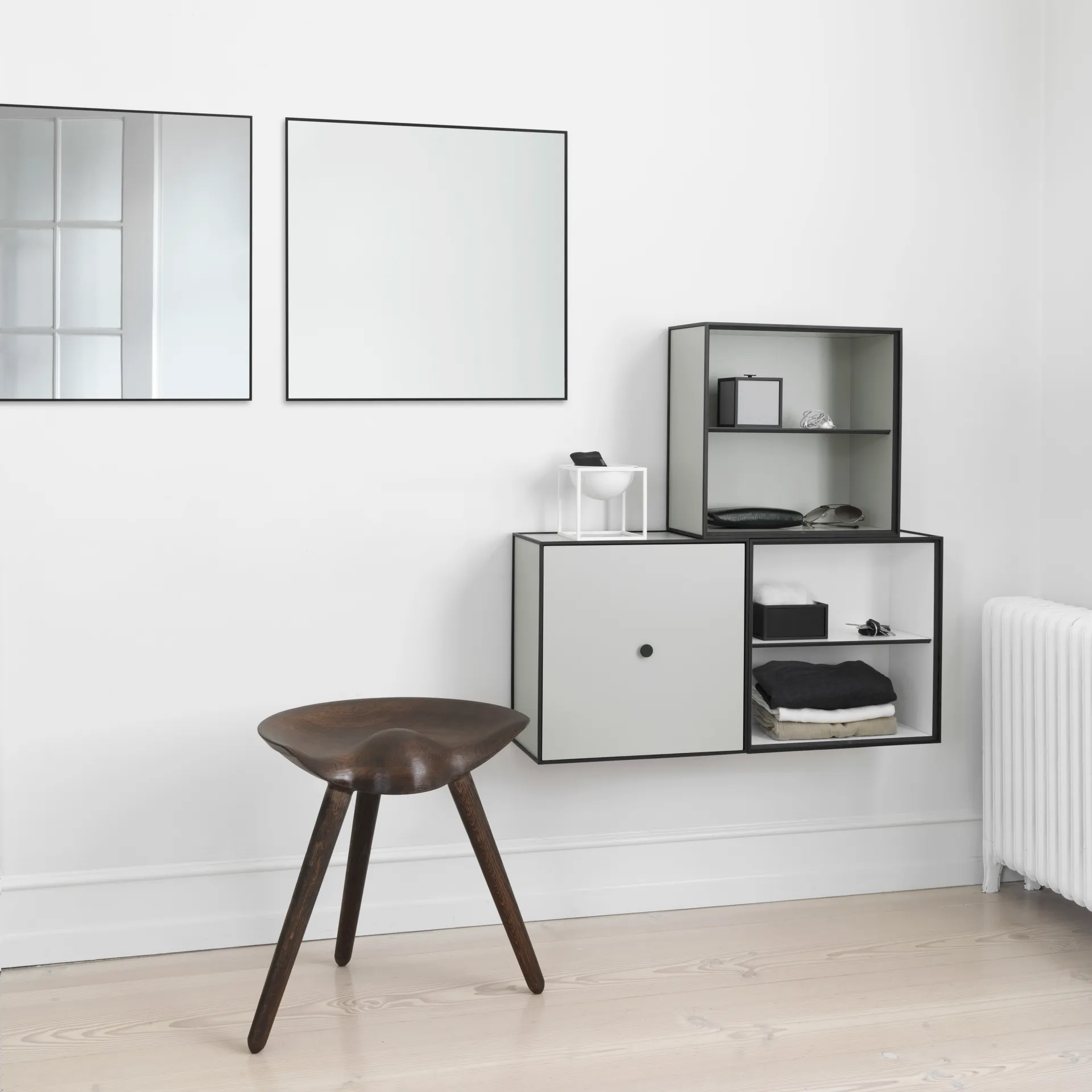 Espelho View 70x70 cm, preto Audo Copenhagen