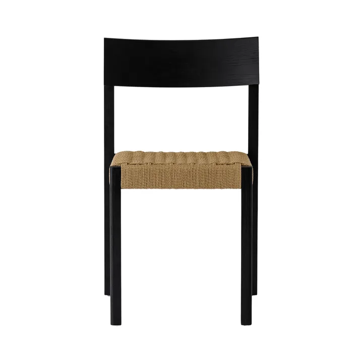 Mauro cadeira - Carvalho preto-assento entrançado natural - Audo Copenhagen