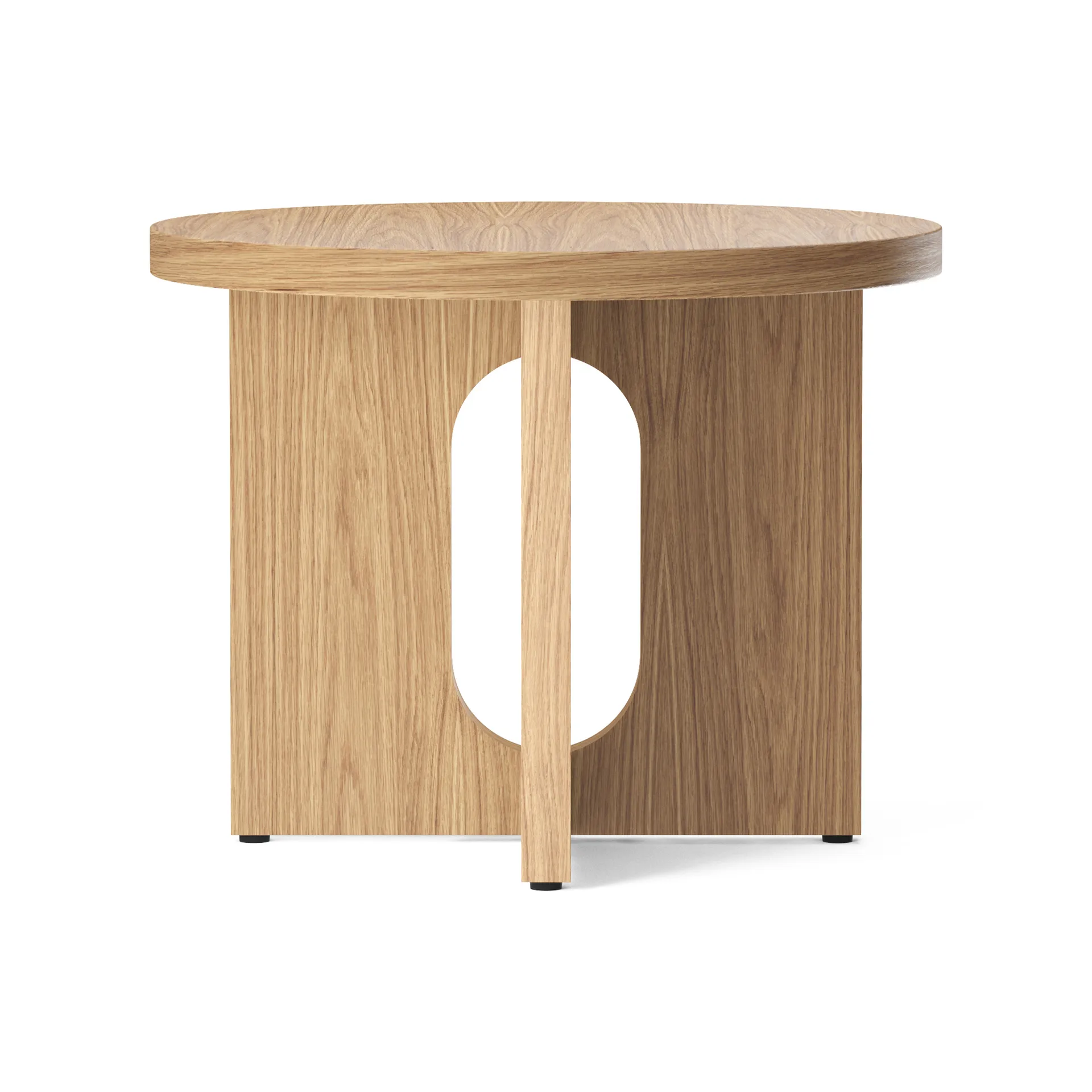 Mesa de apoio Ø50 cm base de carvalho Androgyne, Carvalho-tampo de mesa Audo Copenhagen