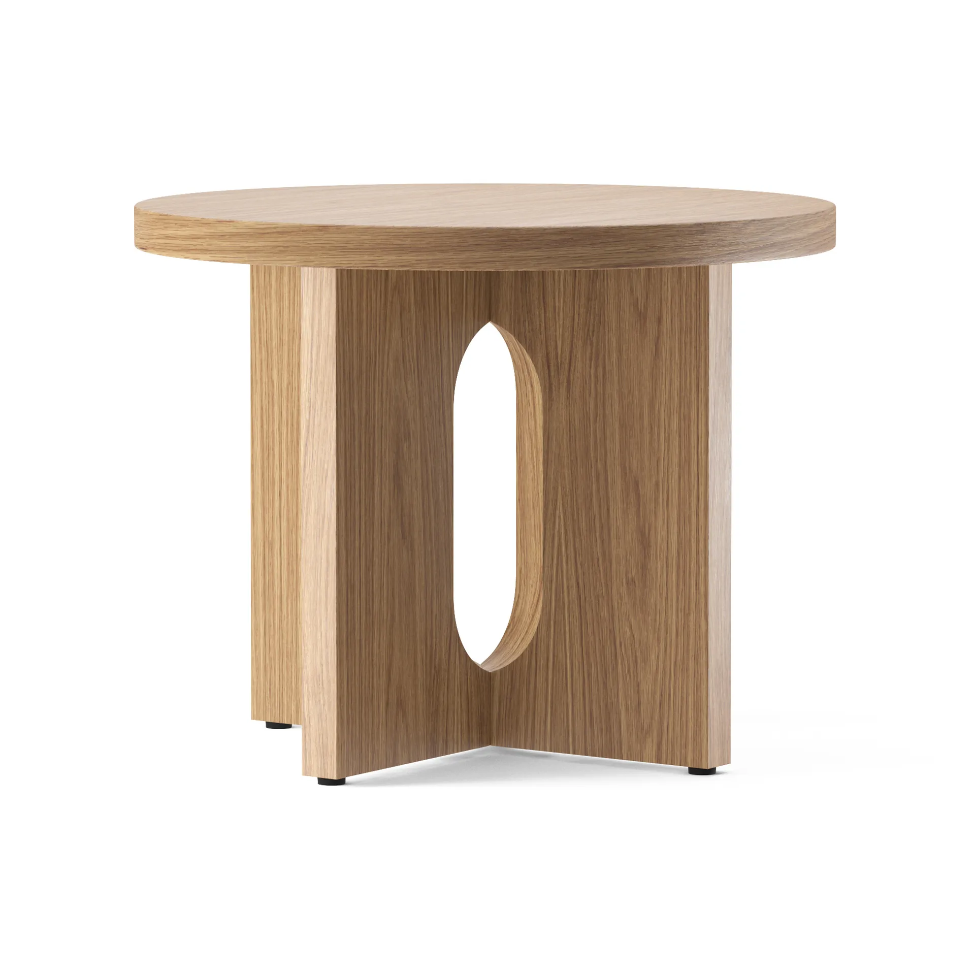 Mesa de apoio Ø50 cm base de carvalho Androgyne, Carvalho-tampo de mesa Audo Copenhagen