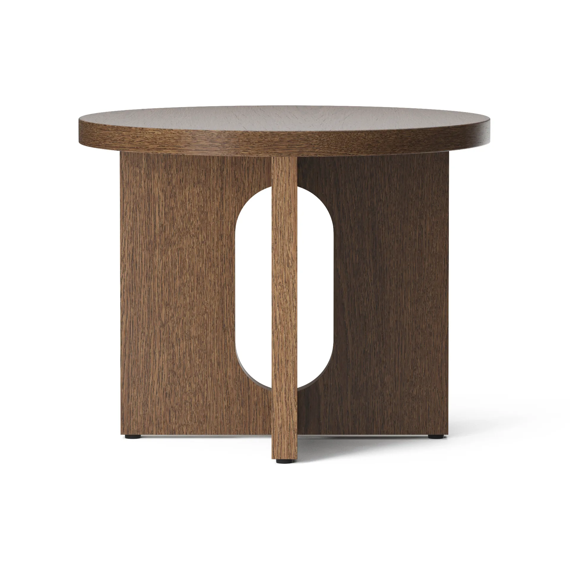 Mesa de apoio Ø50 cm carvalho tingido escuro Androgyne , Carvalho tingido escuro - tampo de mesa Audo Copenhagen