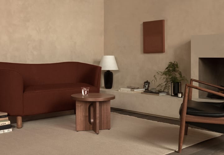 Mesa de apoio Ø50 cm carvalho tingido escuro Androgyne , Carvalho tingido escuro - tampo de mesa Audo Copenhagen