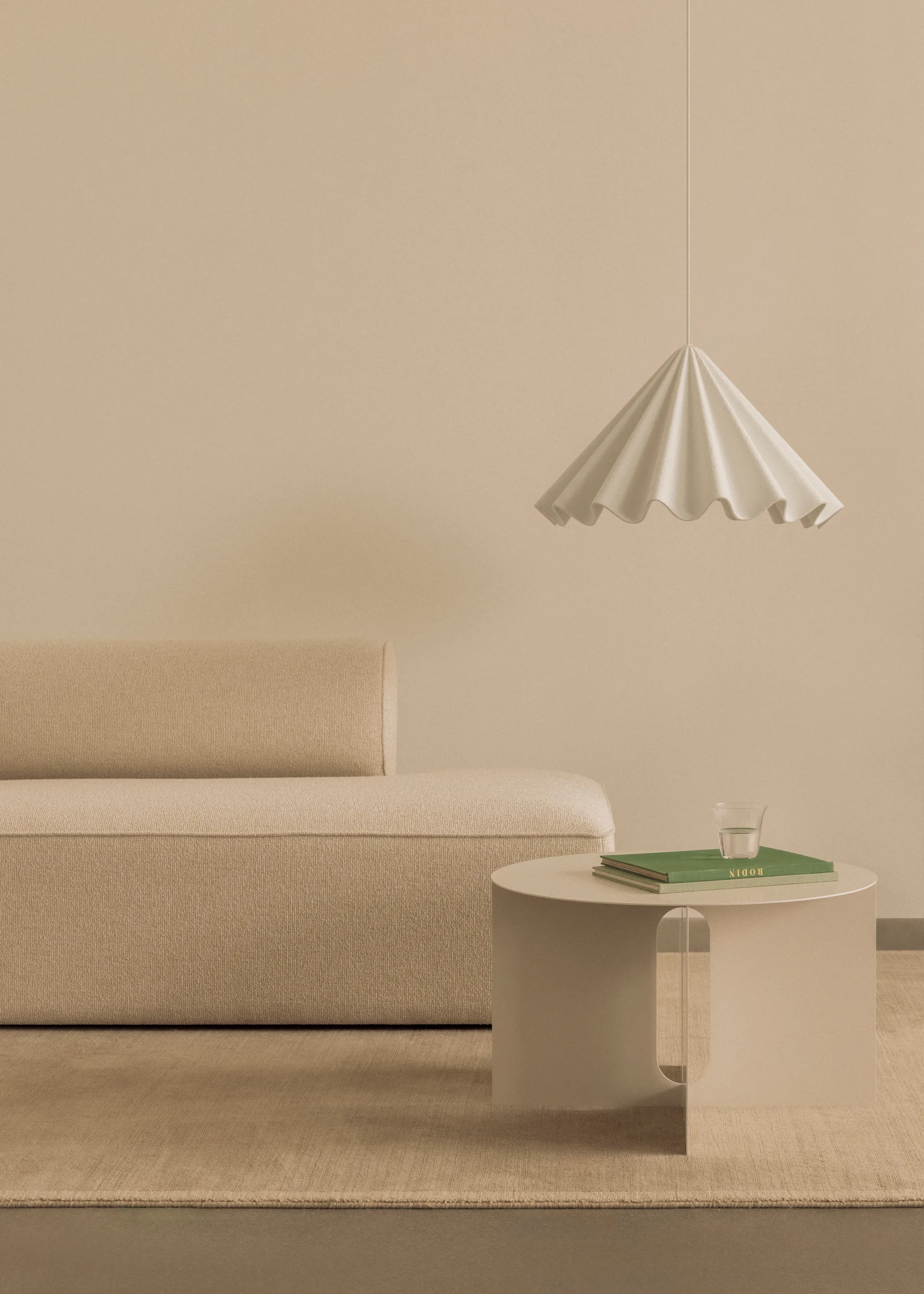 Mesa de apoio Androgyne Ø63 cm, Ivory Audo Copenhagen