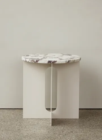 Mesa de apoio Androgyne - Calacatta Viola, Ø65 cm - Audo Copenhagen