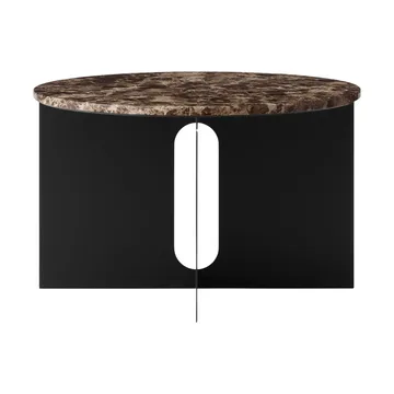 Mesa de apoio Androgyne - Mármore Emperador-aco preto, Ø65 cm - Audo Copenhagen