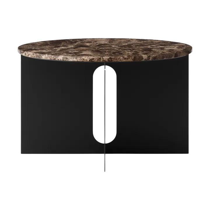 Mesa de apoio Androgyne - Mármore Emperador-aco preto, Ø65 cm - Audo Copenhagen