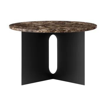 Mesa de apoio Androgyne - Mármore Emperador-aco preto, Ø65 cm - Audo Copenhagen