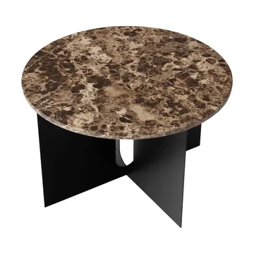 Mesa de apoio Androgyne - Mármore Emperador-aco preto, Ø65 cm - Audo Copenhagen