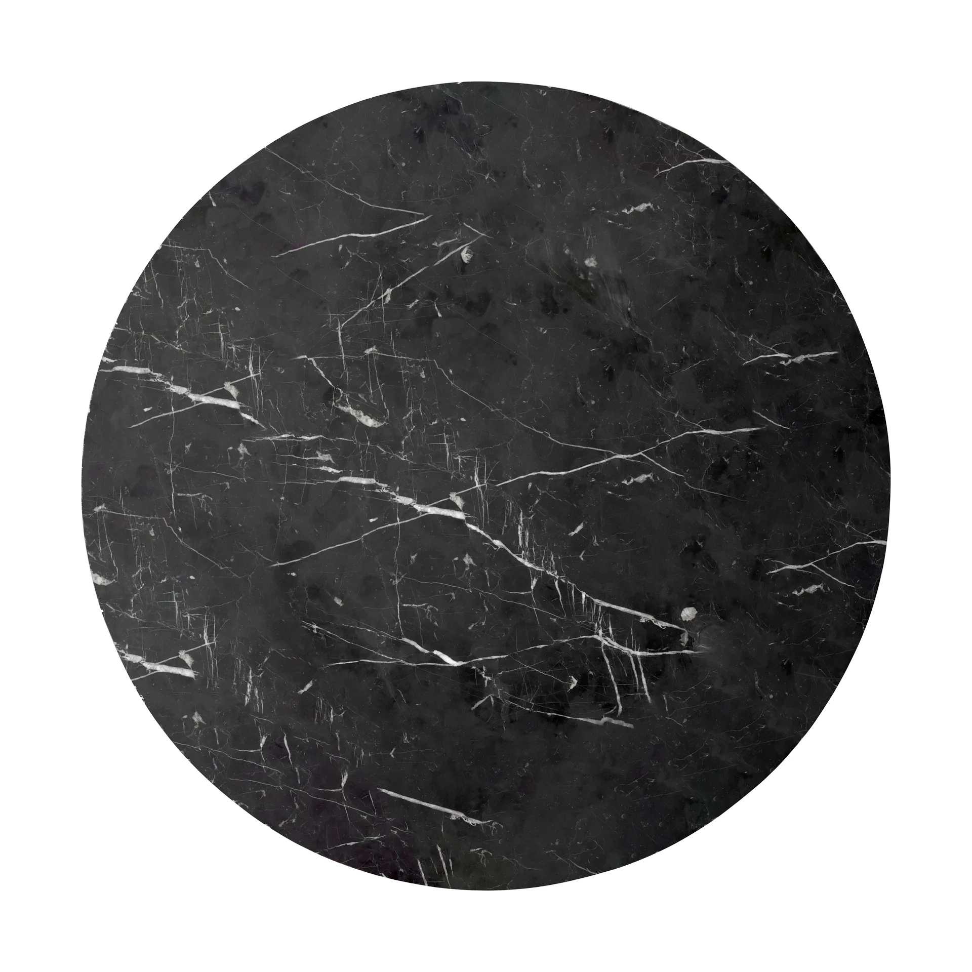 Mesa de apoio Androgyne, Nero Marquina, Ø65 cm Audo Copenhagen