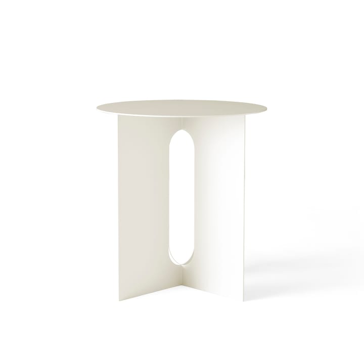 Mesa de apoio com pernas de aço Androgyne - ivory white - Audo Copenhagen