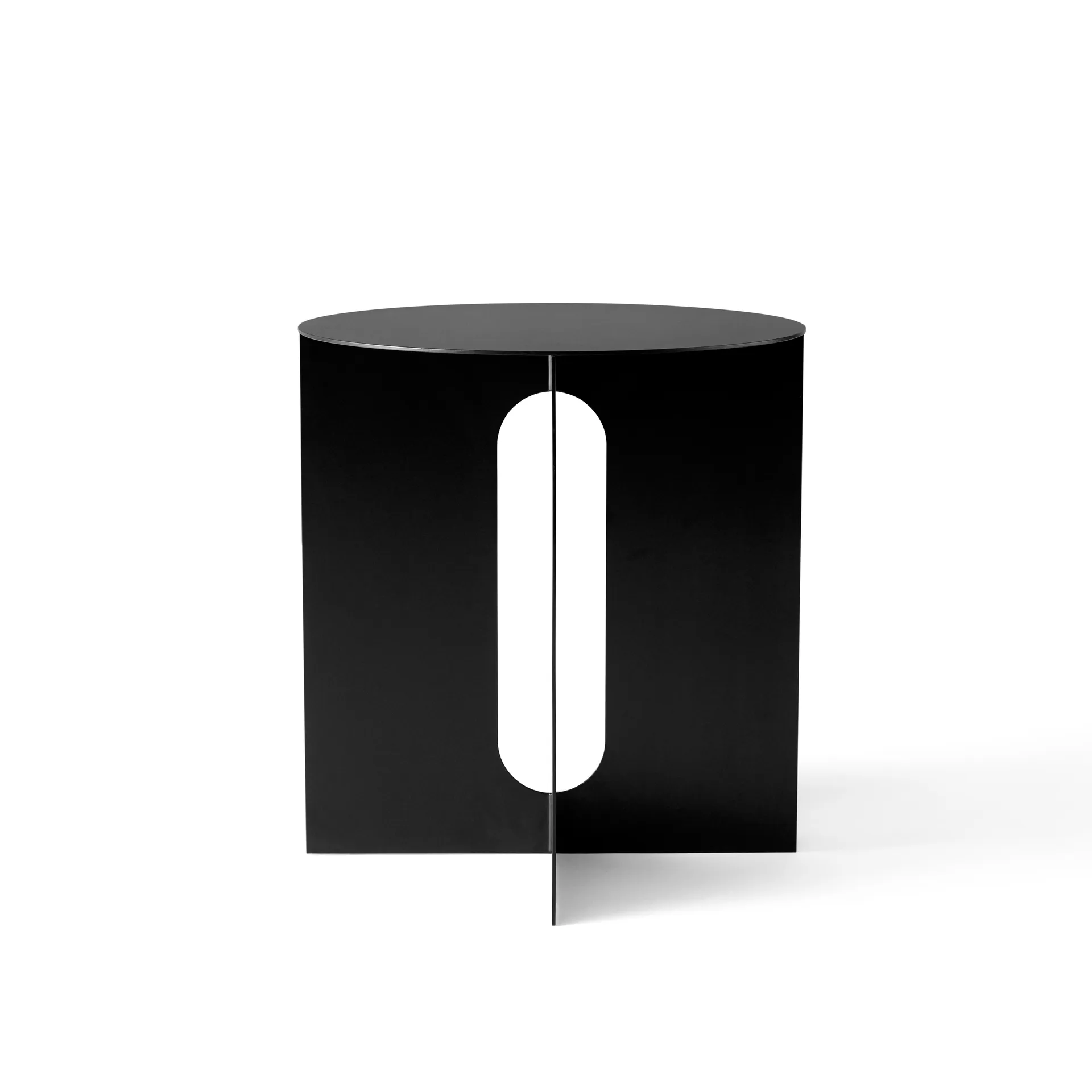 Mesa de apoio com pernas de aço Androgyne, Preto Audo Copenhagen