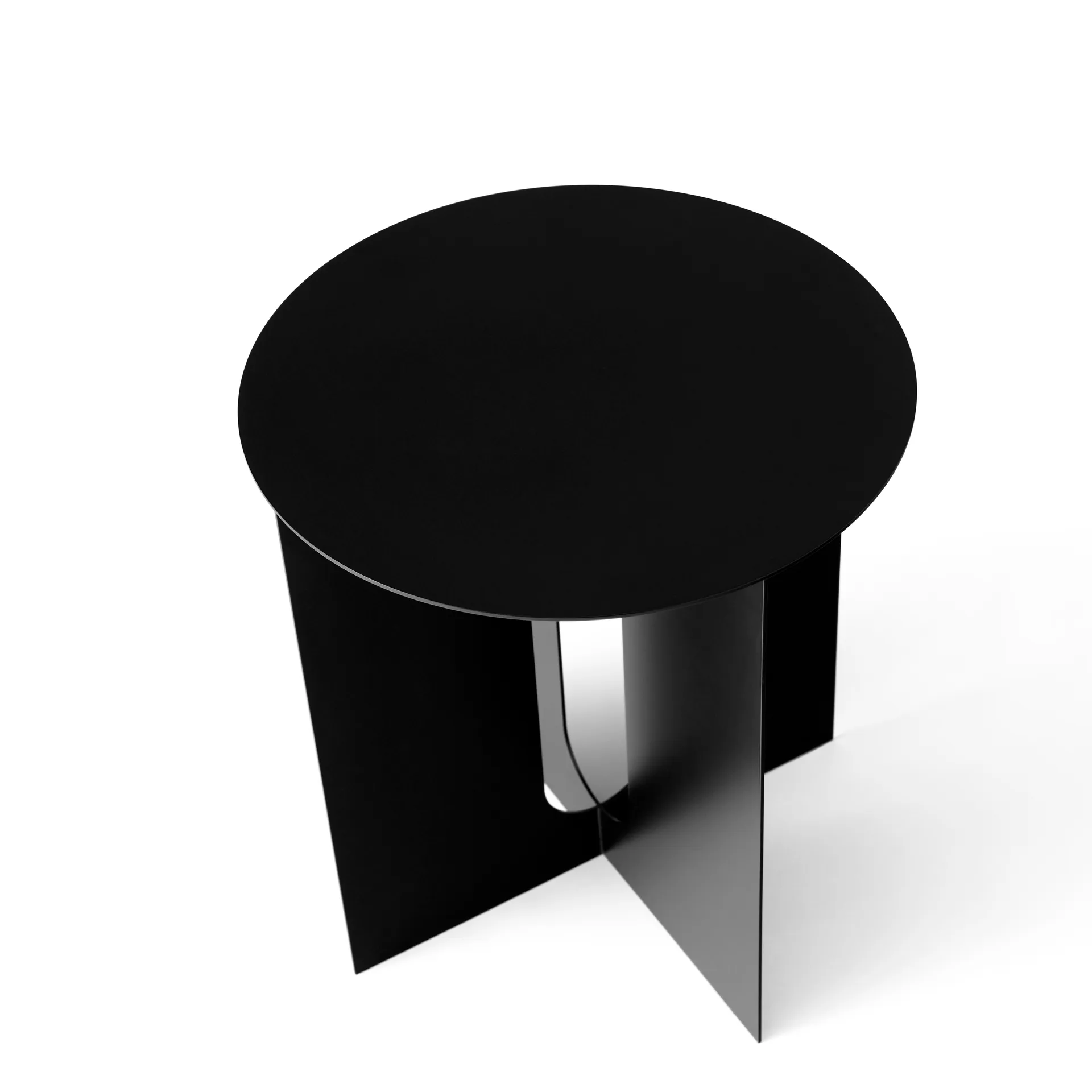 Mesa de apoio com pernas de aço Androgyne, Preto Audo Copenhagen