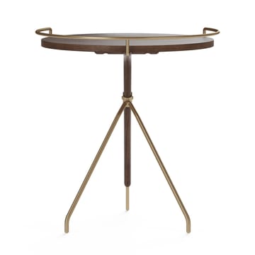 Mesa de apoio nogueira-brilhante latão Umanoff -  45 cm - Audo Copenhagen