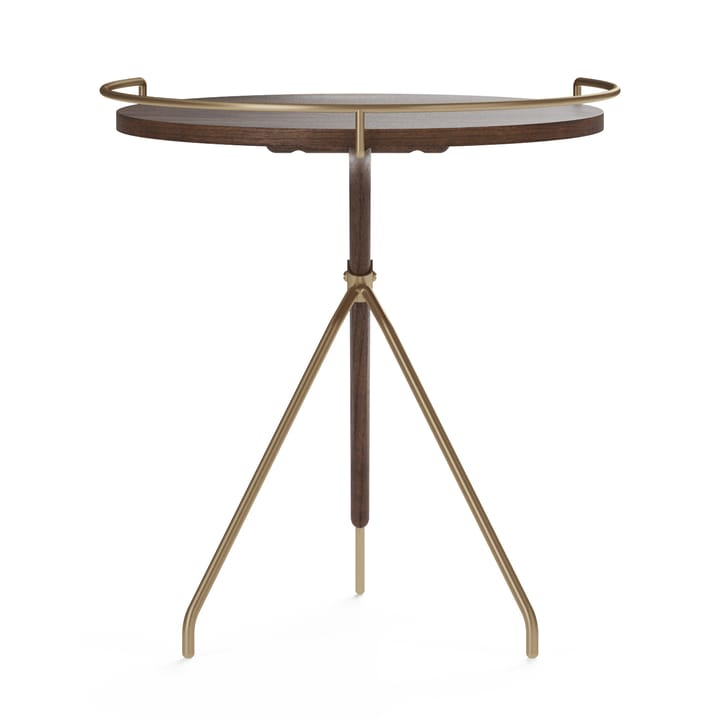 Mesa de apoio nogueira-brilhante latão Umanoff,  45 cm Audo Copenhagen