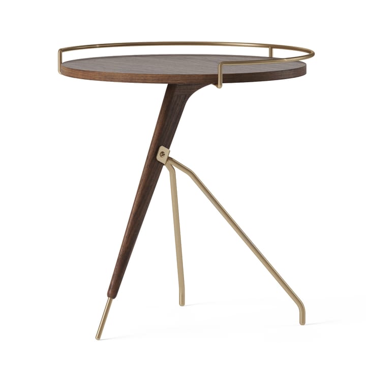 Mesa de apoio nogueira-brilhante latão Umanoff,  45 cm Audo Copenhagen